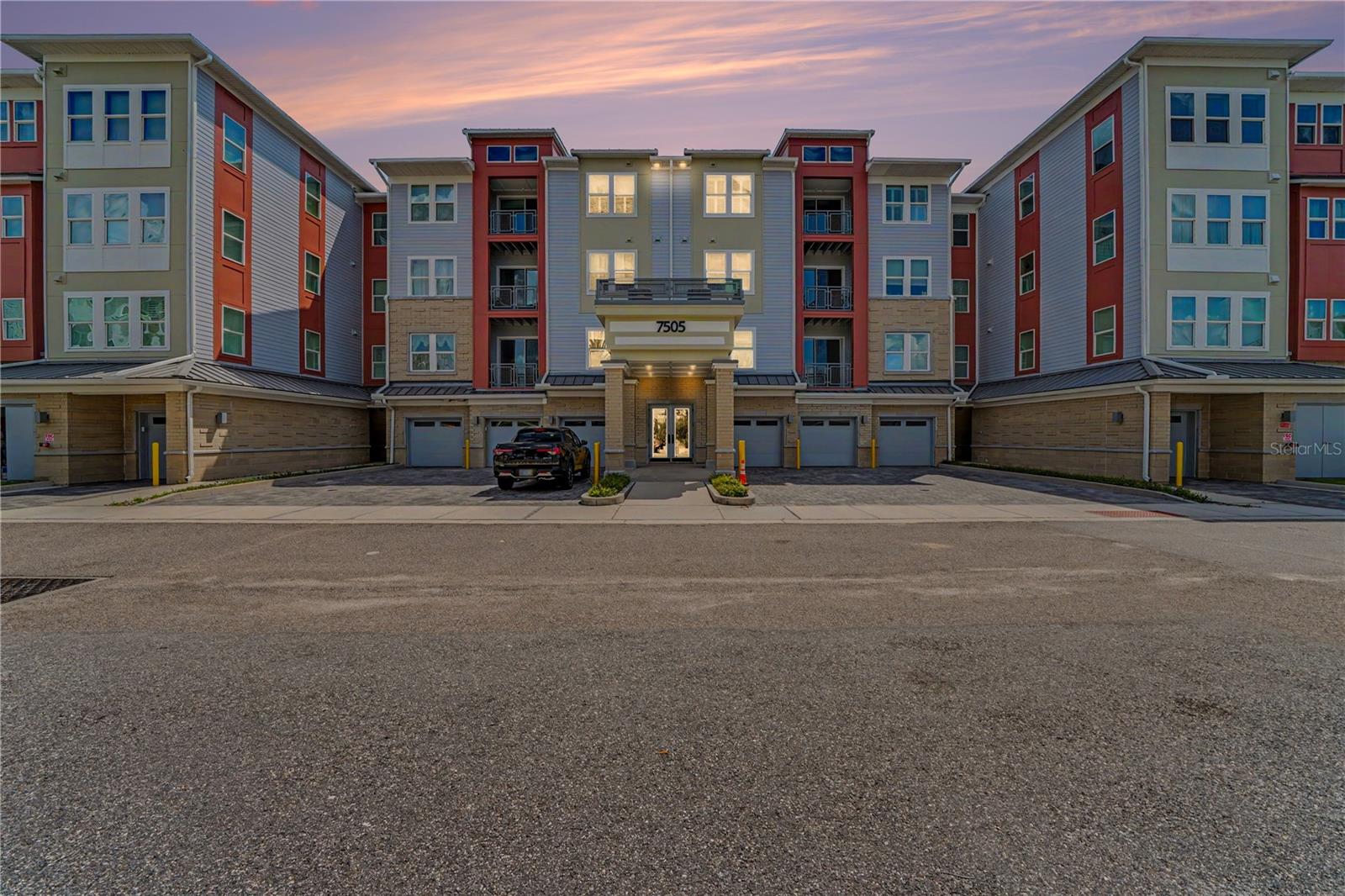 Evening photo of building