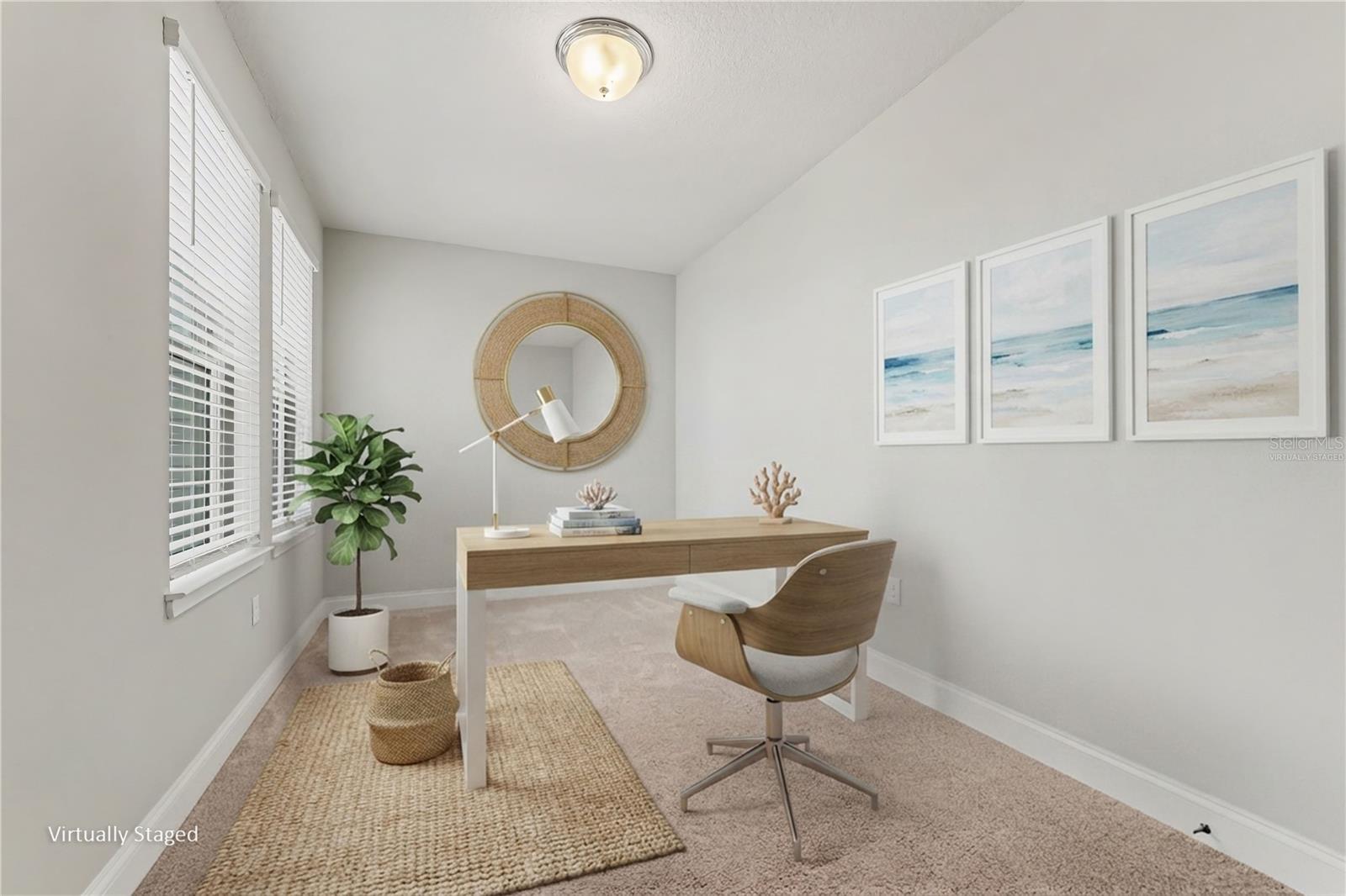 Virtually staged office