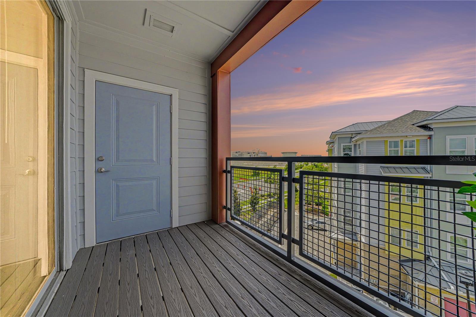 Private penthouse level patio to end your day