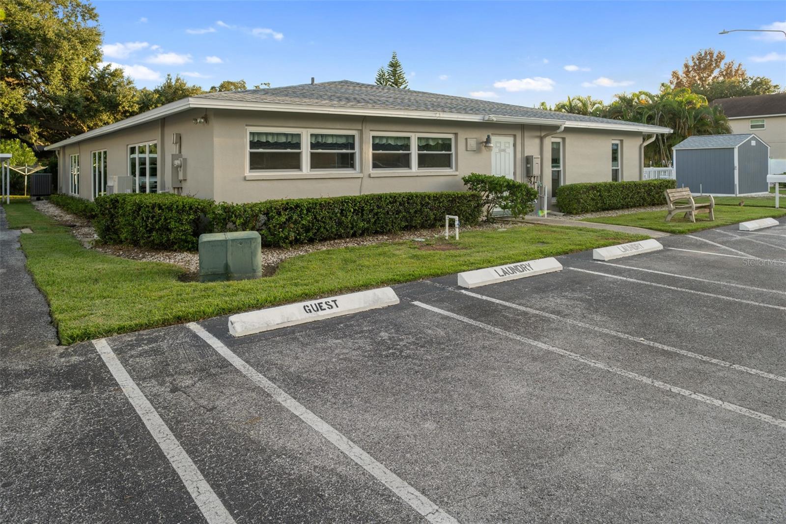 Community Laundry + Guest Parking