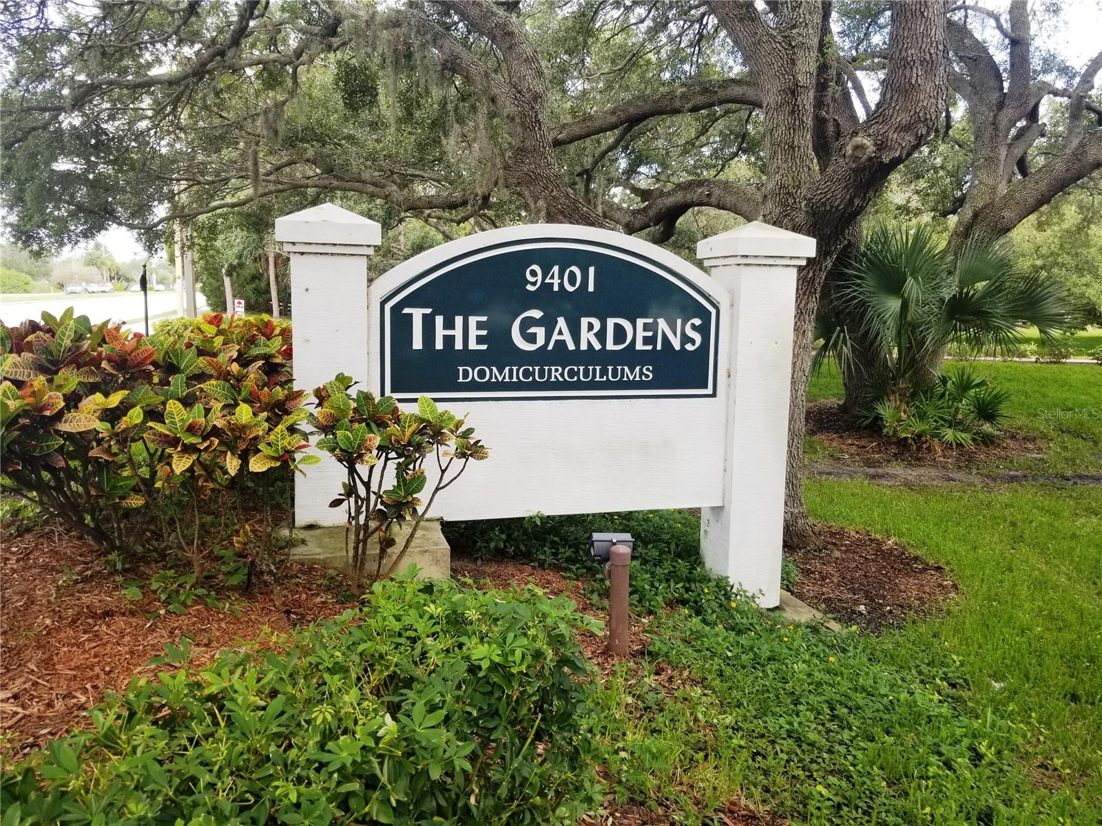 Entrance into The Gardens Entrance into The Gardens