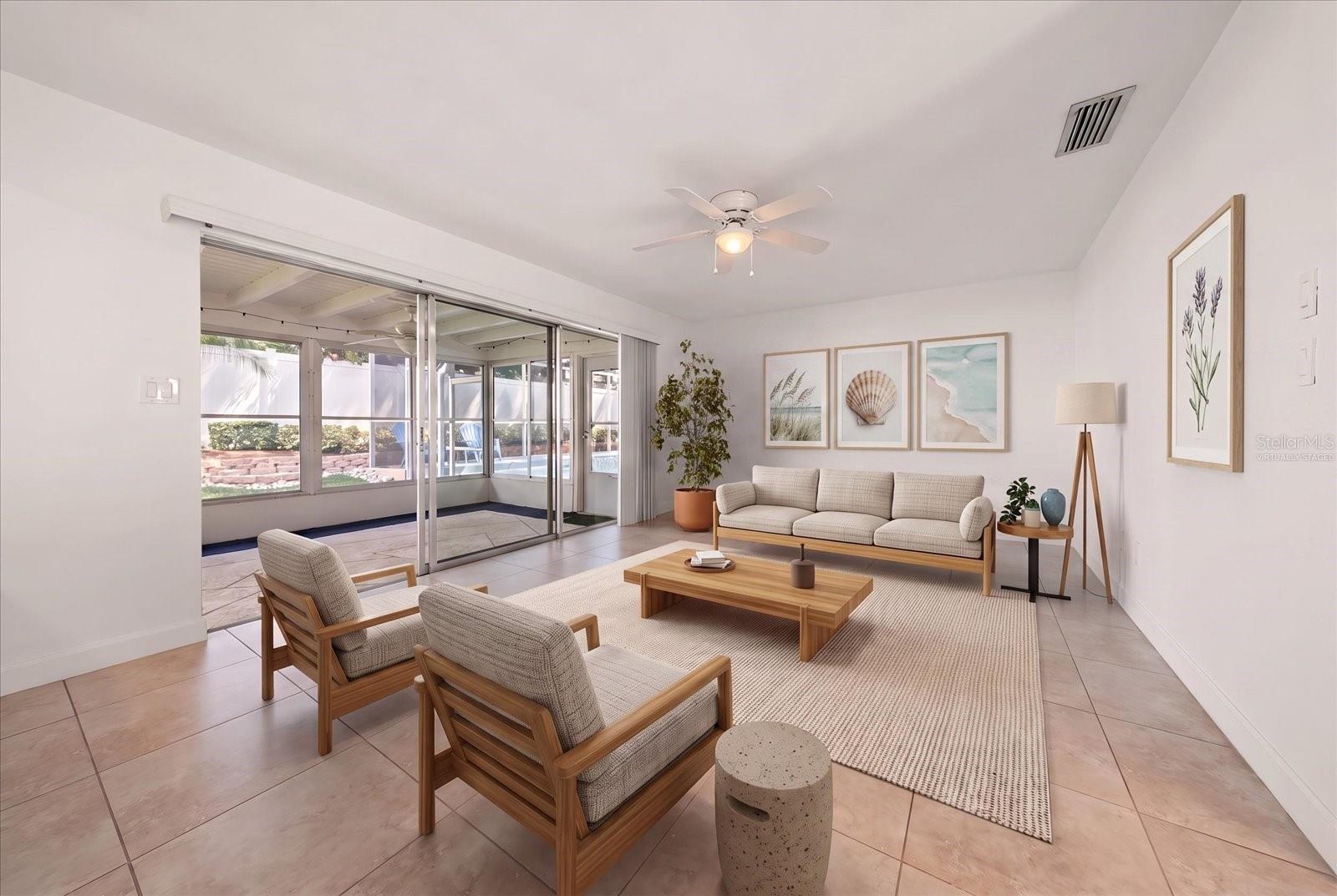 Living Room - Virtually Staged