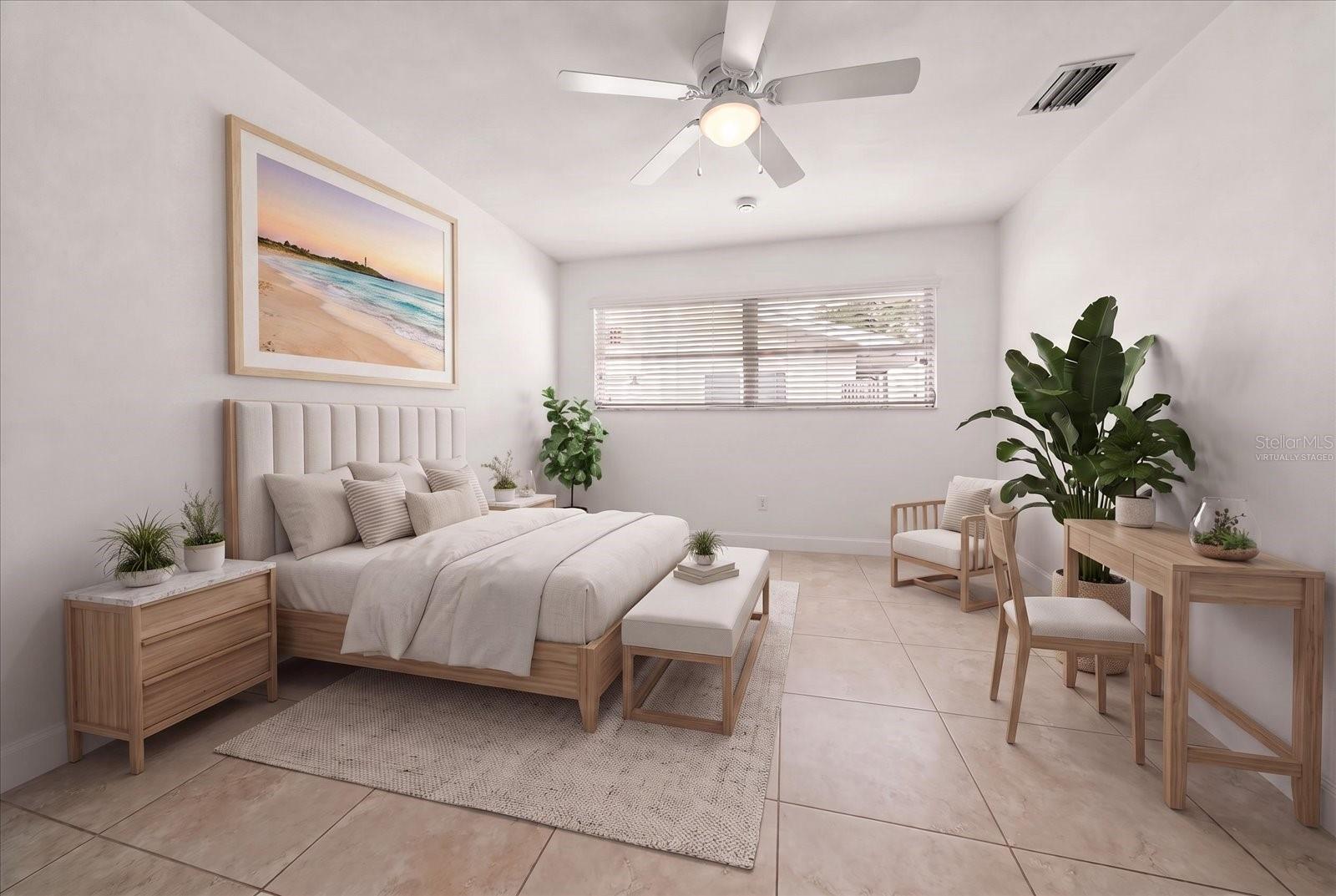 Bedroom 2 - Virtually Staged