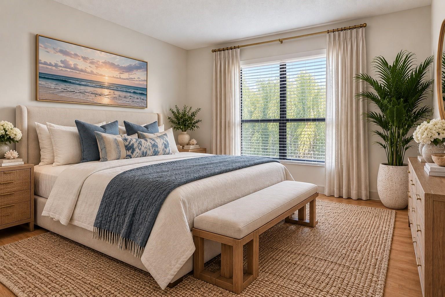 Virtually Staged Secondary Bedroom