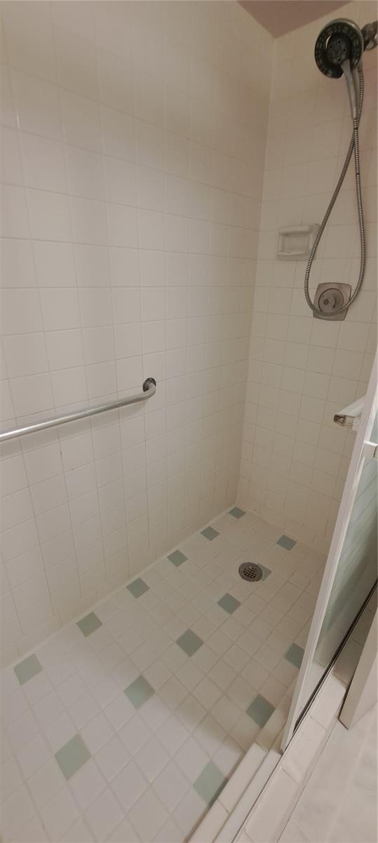 Stand up shower in bathroom 1