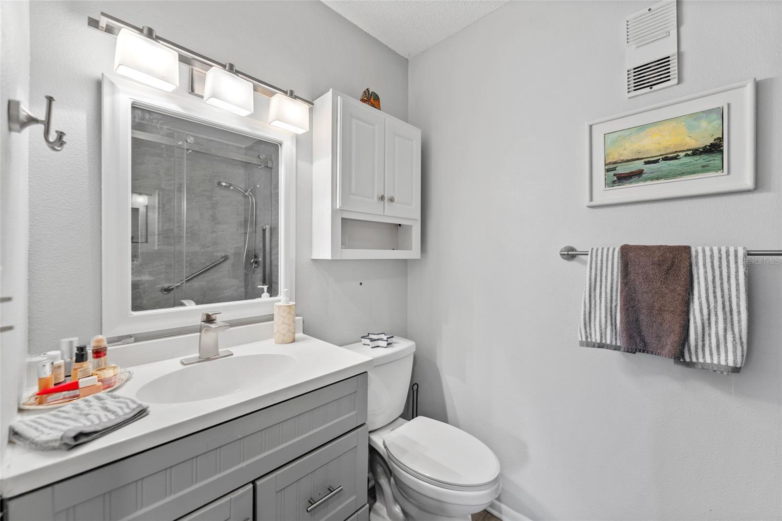 The guest/hall bathroom has been completly renovated.