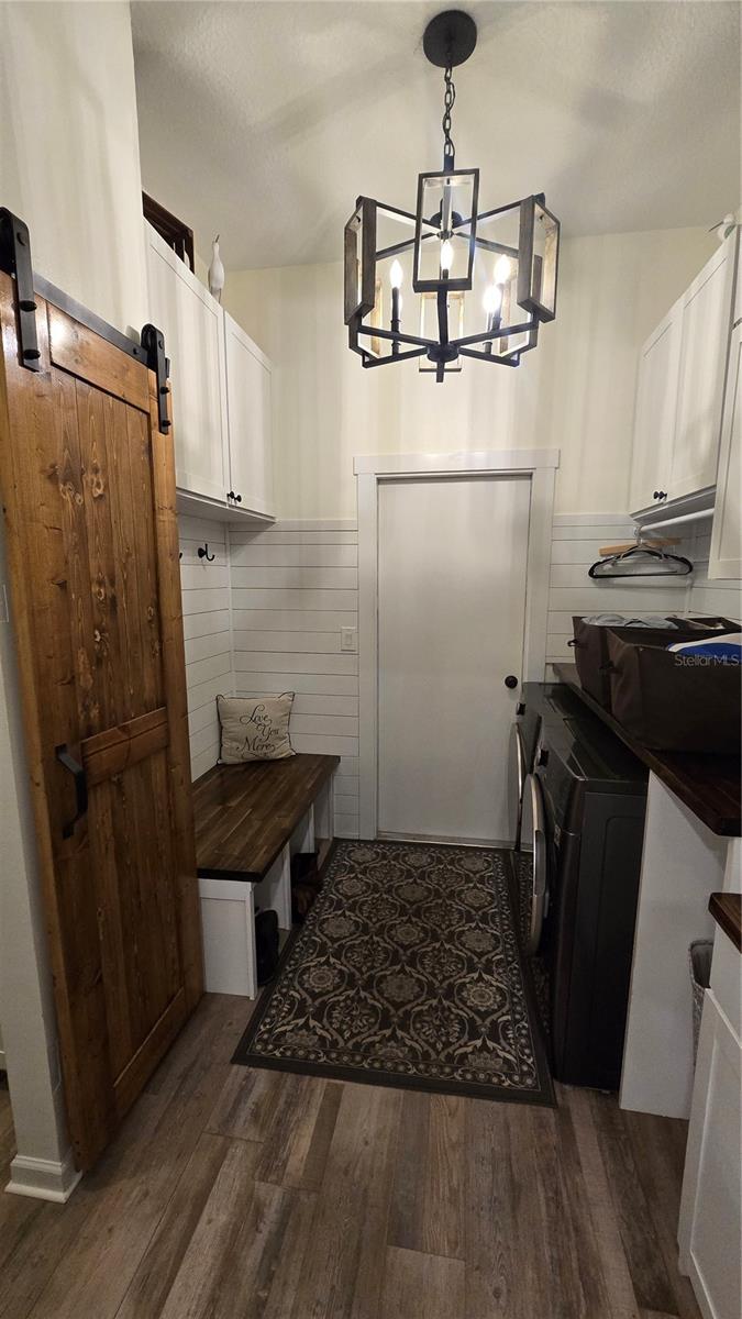 In door laundry room off the kitchen