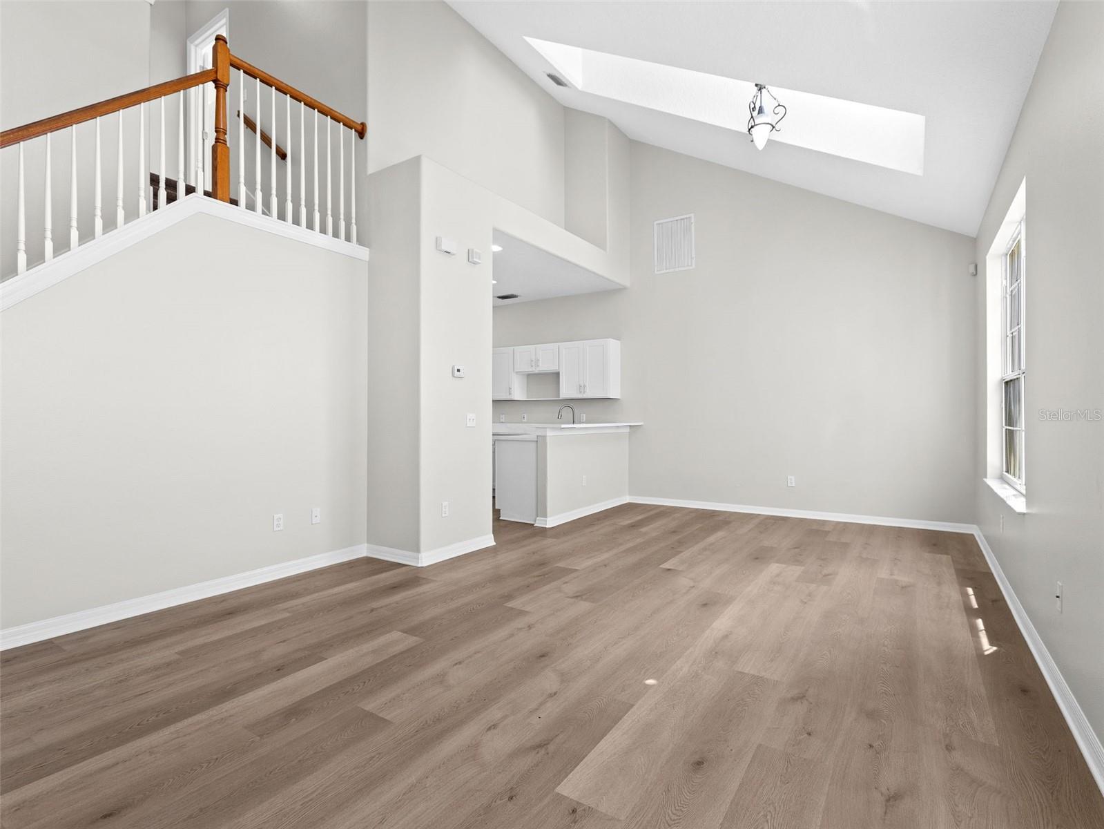 Living room and Dining room