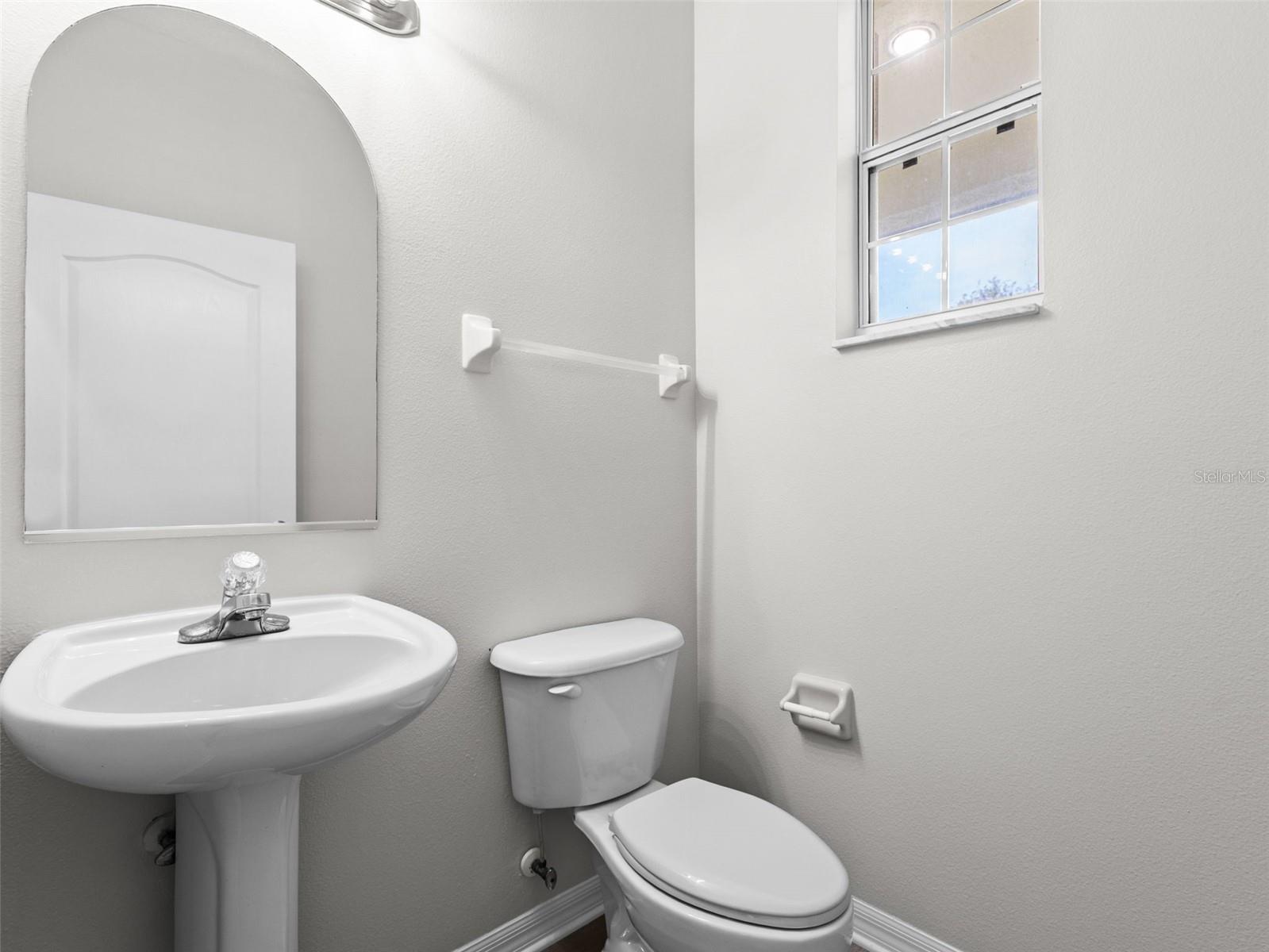 Downstairs half bath