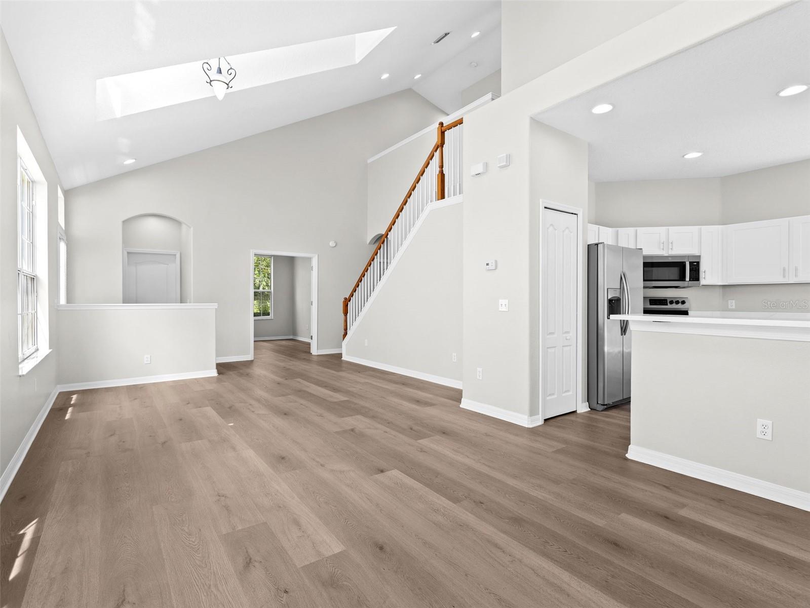 Living room and Dining room open to kitchen