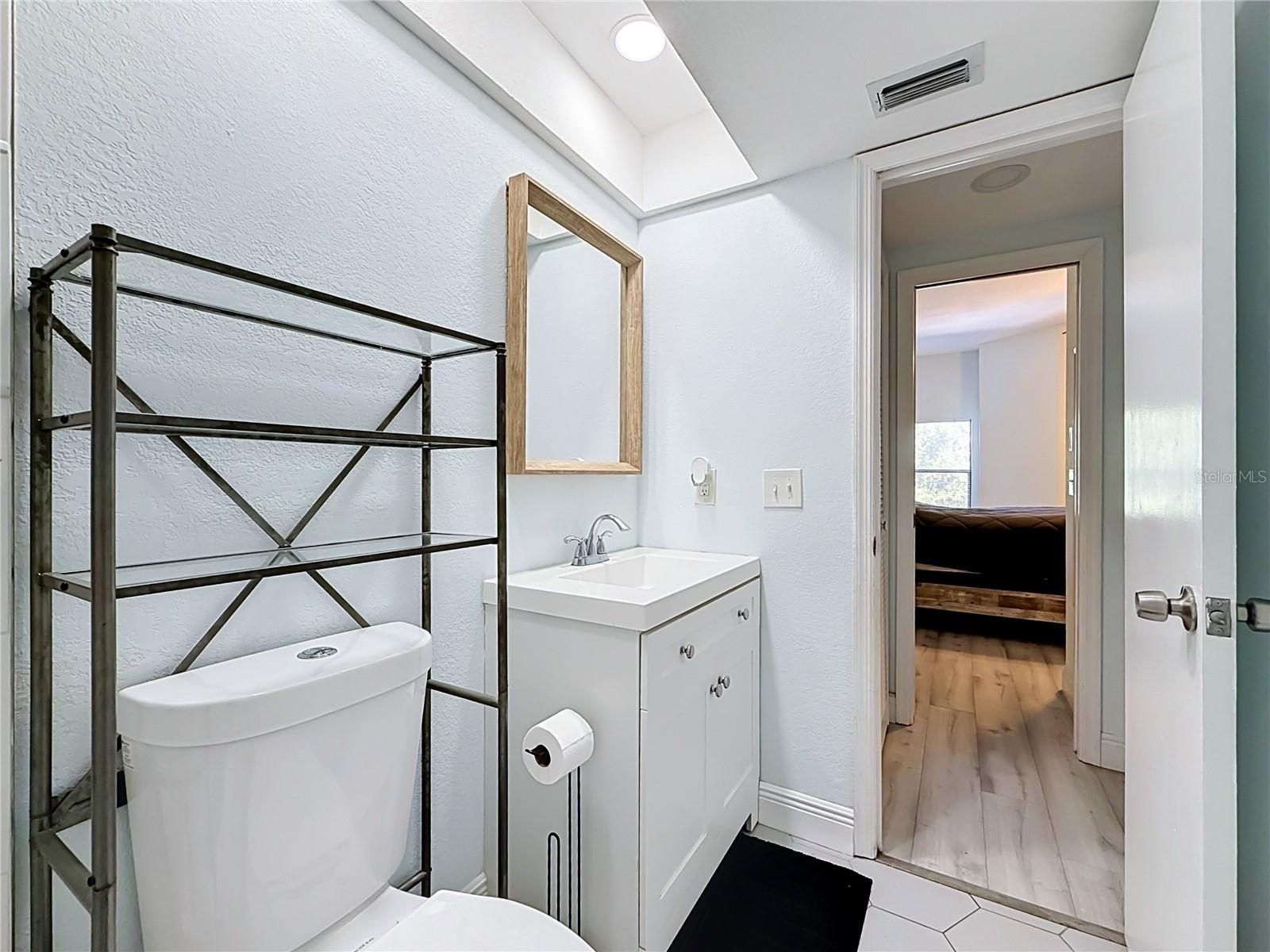 Bathroom into hallway