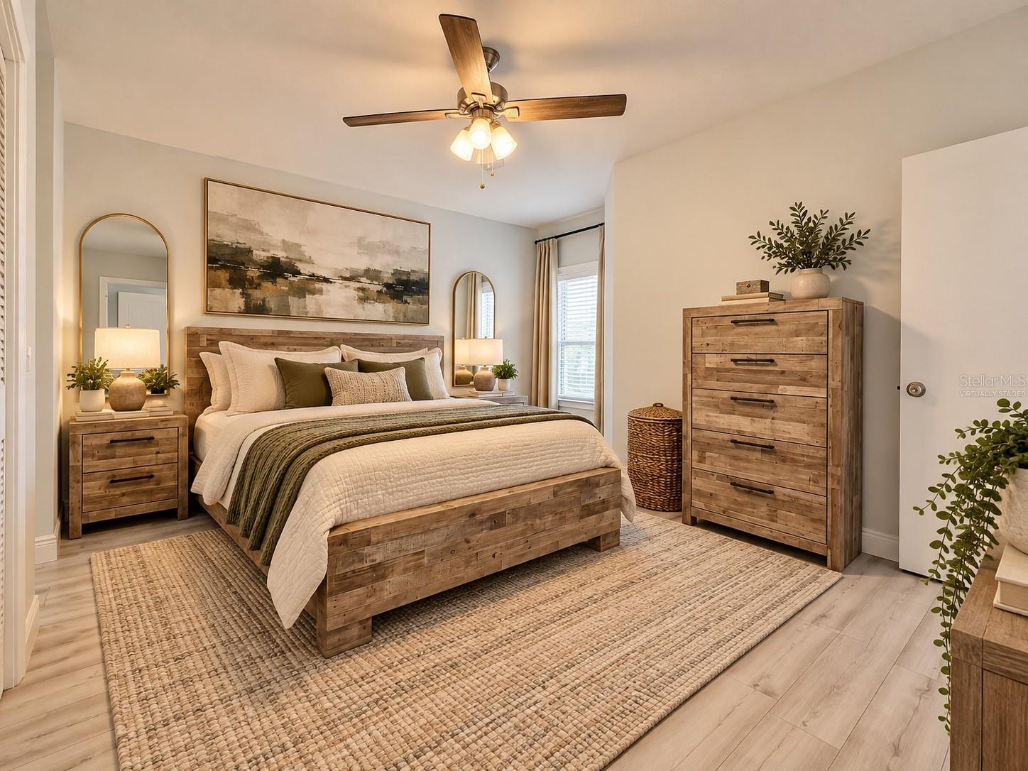 Primary Bedroom: Virtually staged