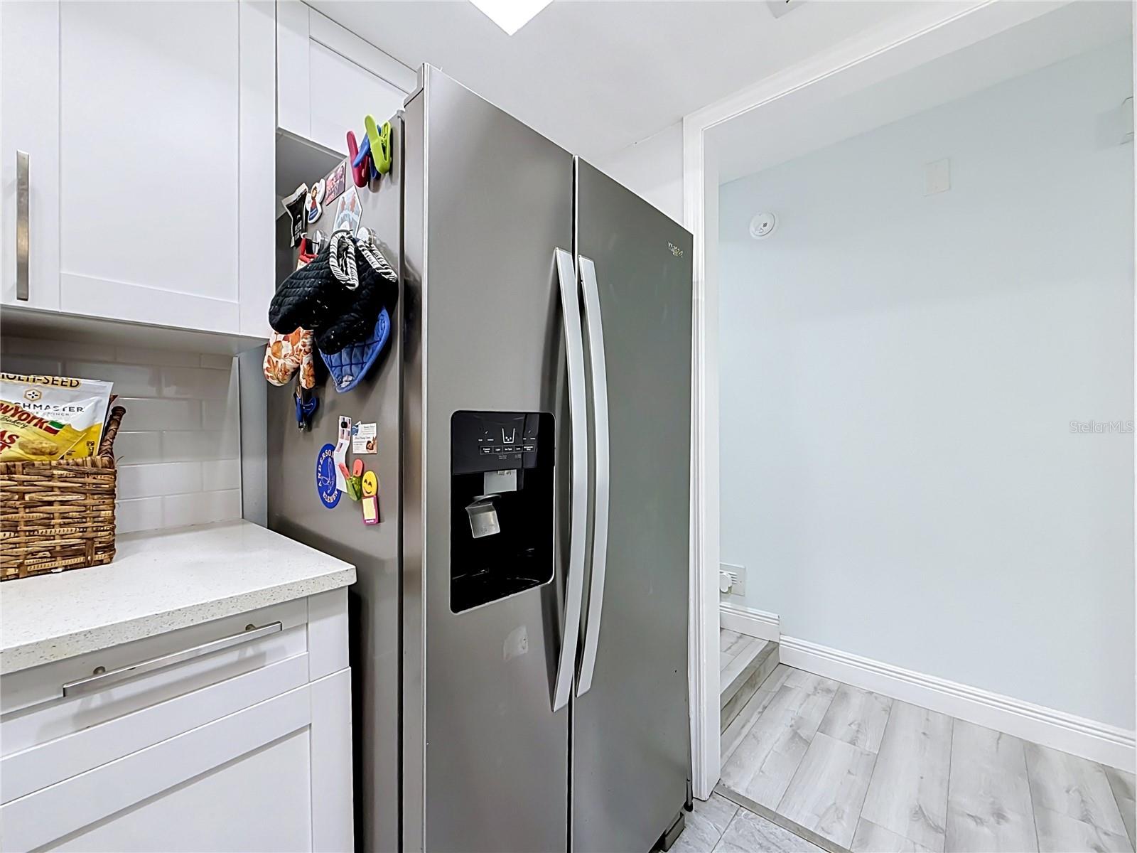 Kitchen into hallway