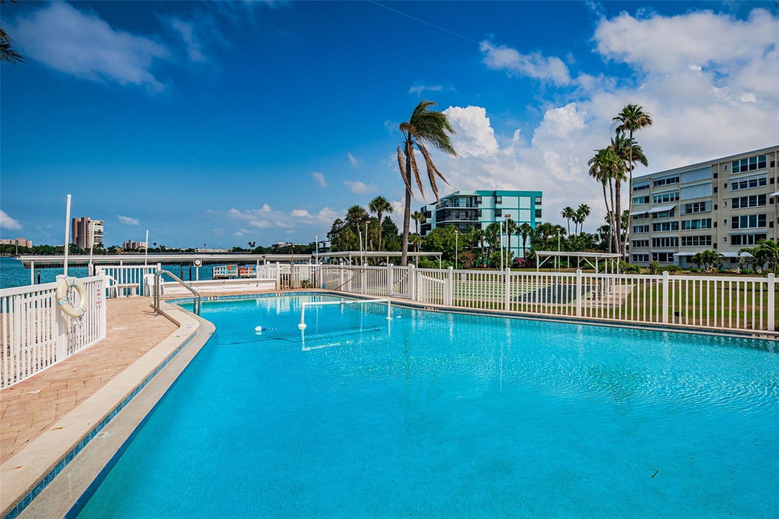 Swimming pool by the gulf