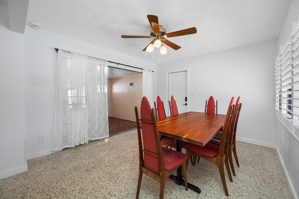 Dining Room showing Entrance to Bonus Room and Pedestrian Door to Garage