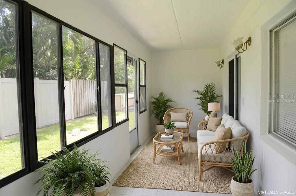 virtually staged porch