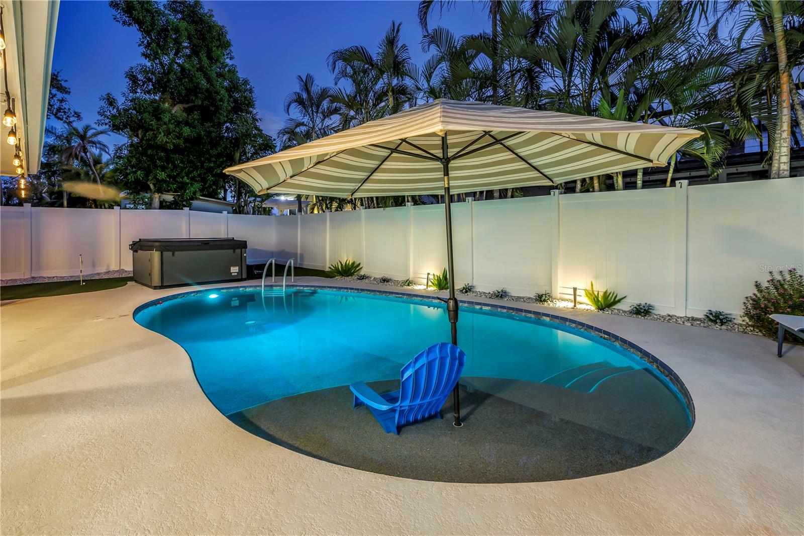 Evening in the pool OR hot tub...or both!