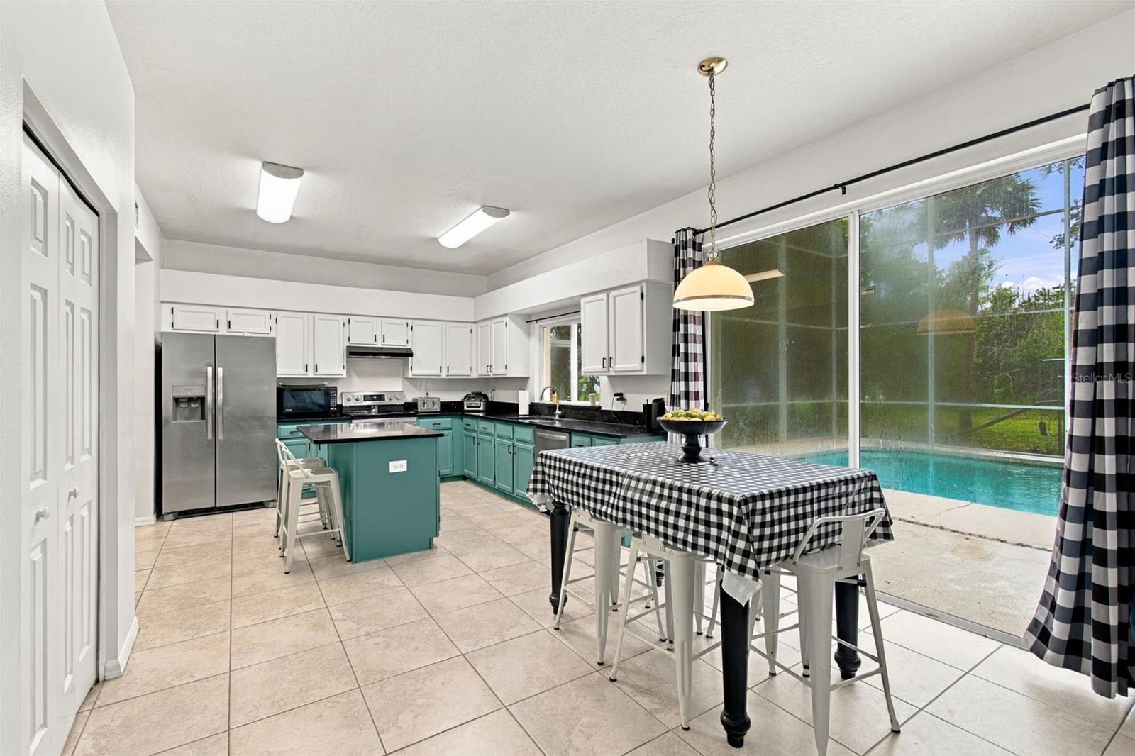 Kitchen is nice and Open with Double Pantry