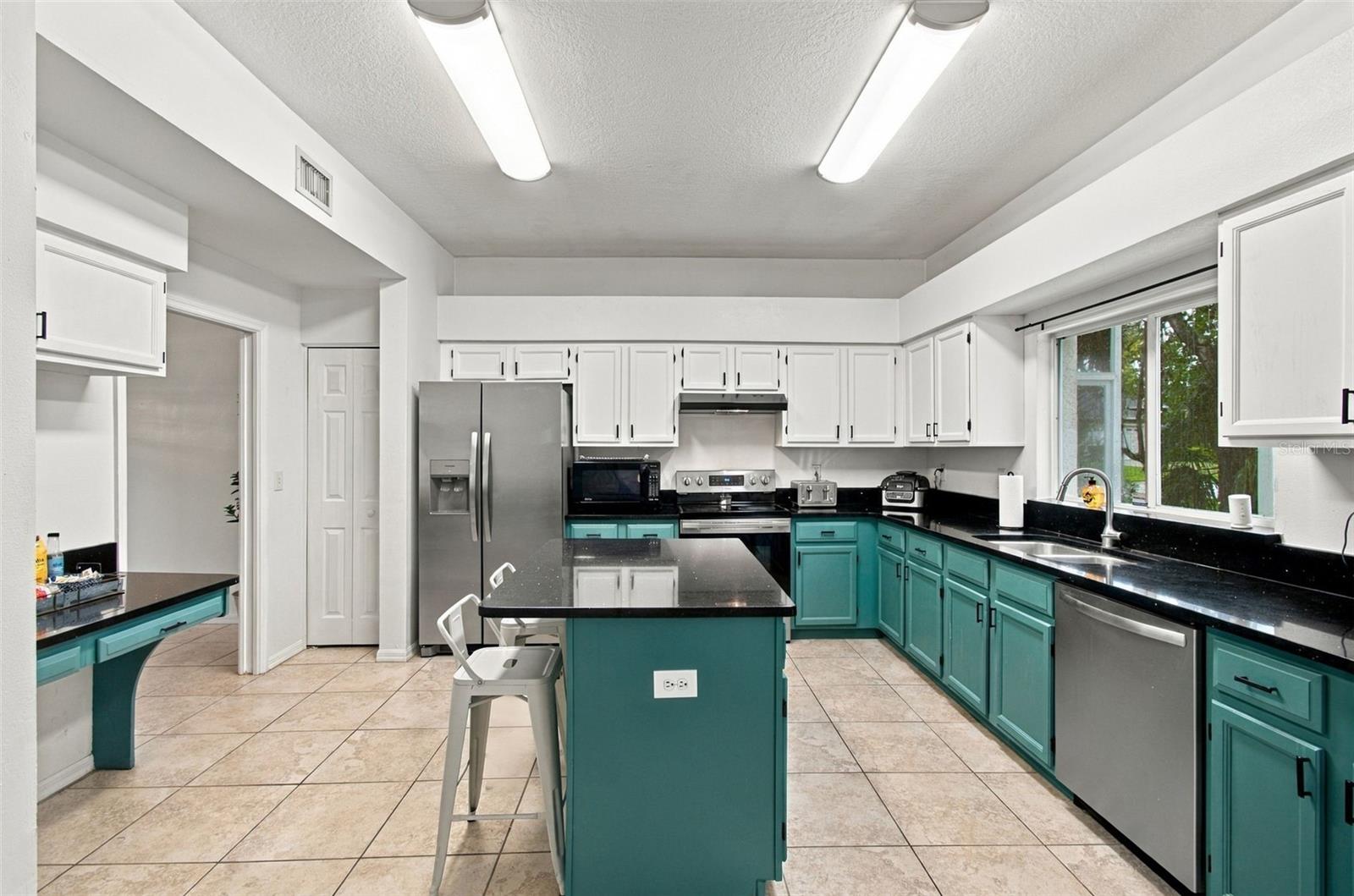 Coffee Bar/Meal Planning Desk in Kitchen
