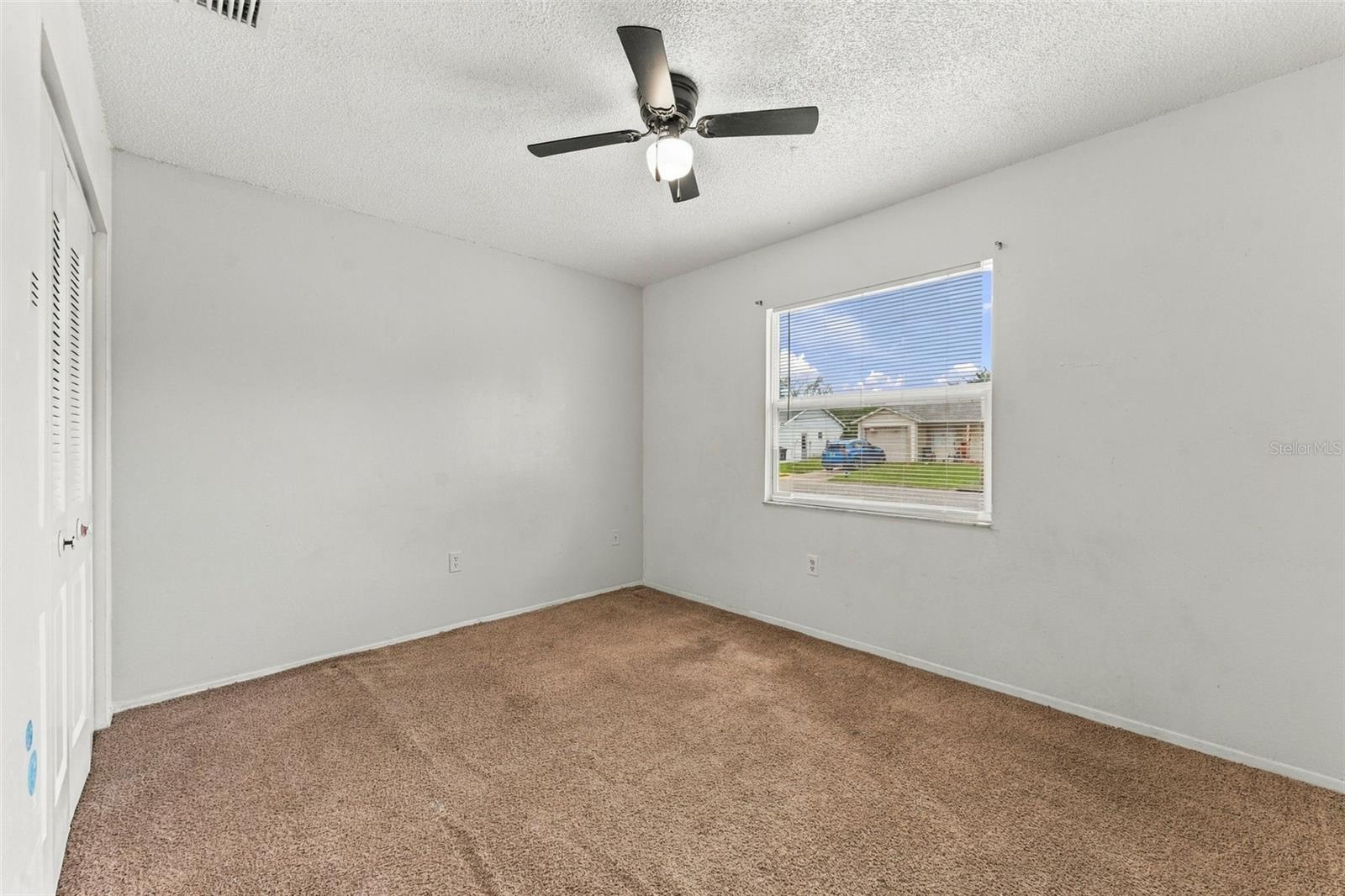 Bedroom #2 with Ceiling Fan