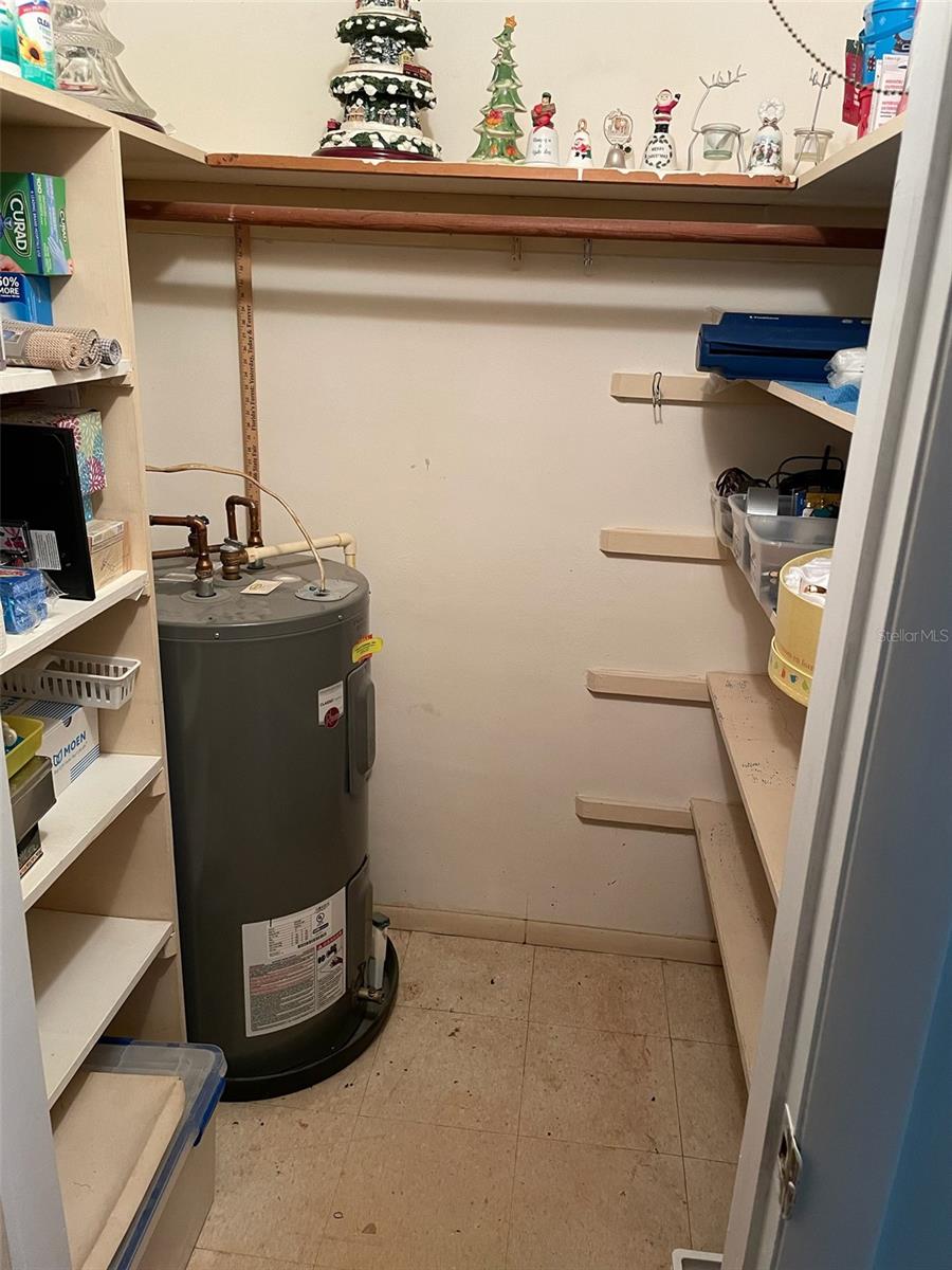 Large pantry closet.