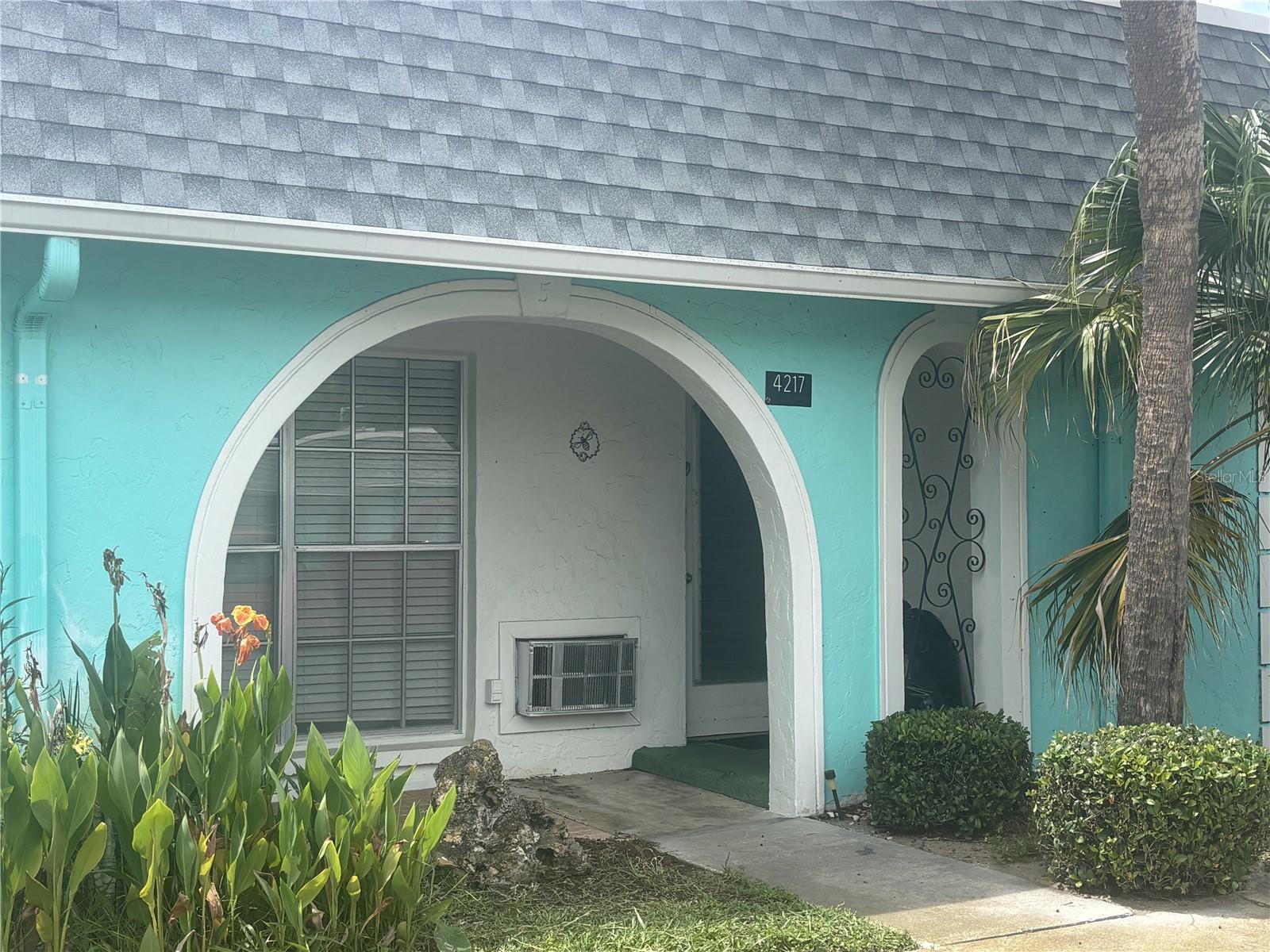 Entrance from outside. Entrance from outside.