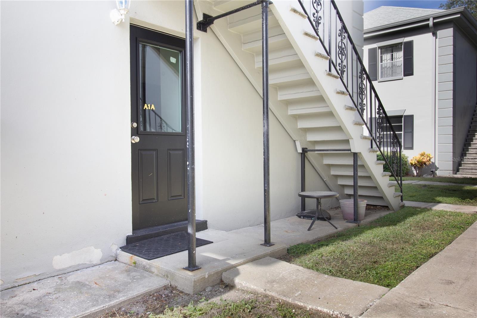 Back private entrance