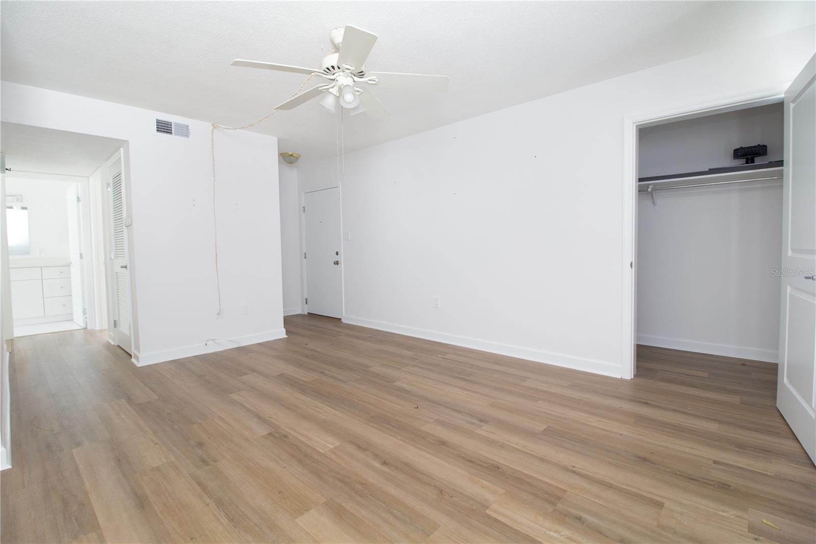 Living room dinning showing extra closet understair