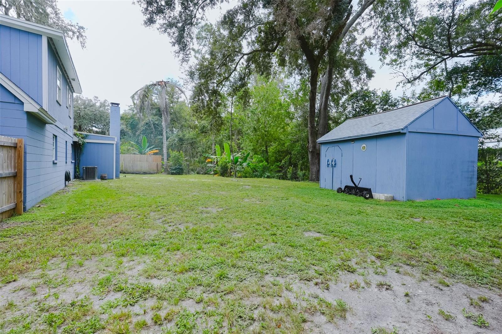 Backyard left