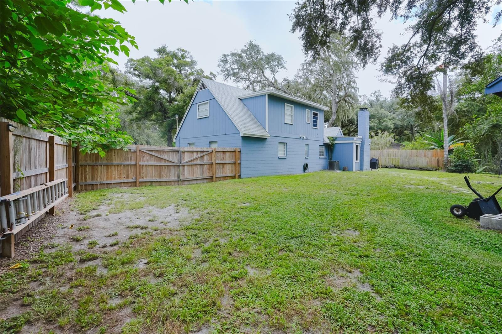 Backyard right corner
