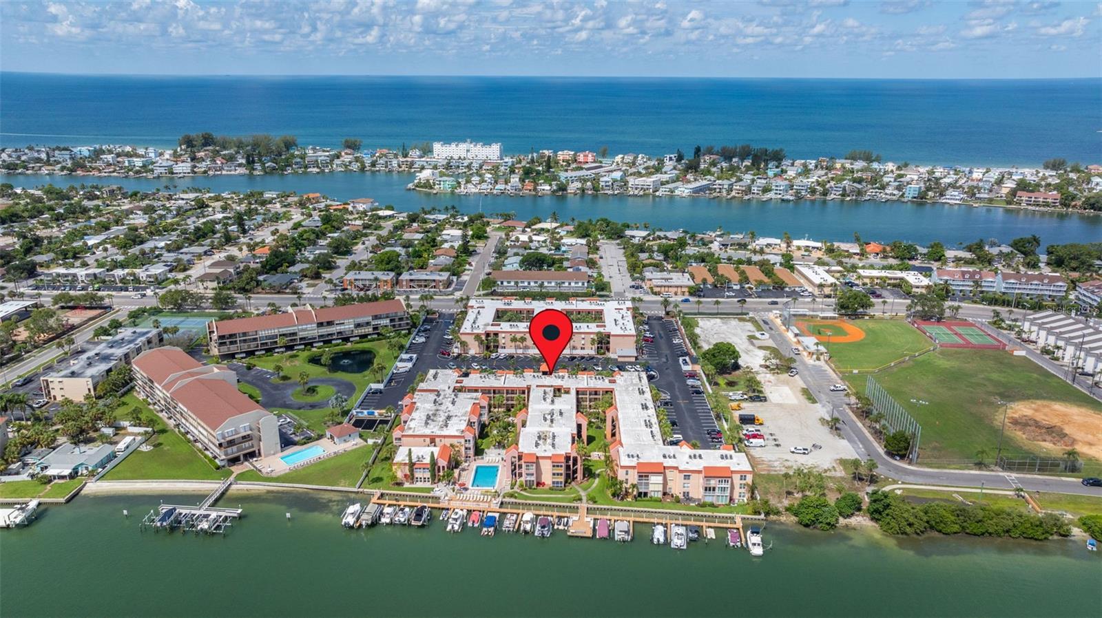 aerial view of community