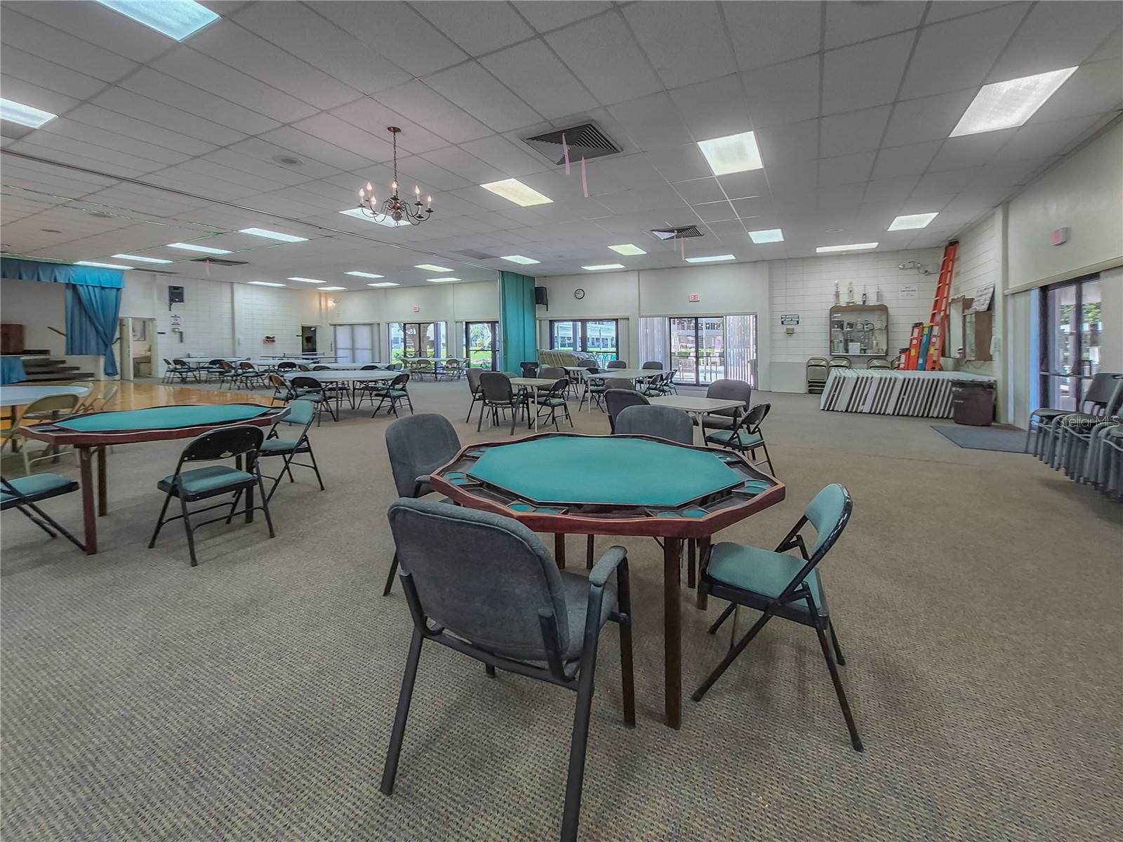 Peacock Center Card Tables