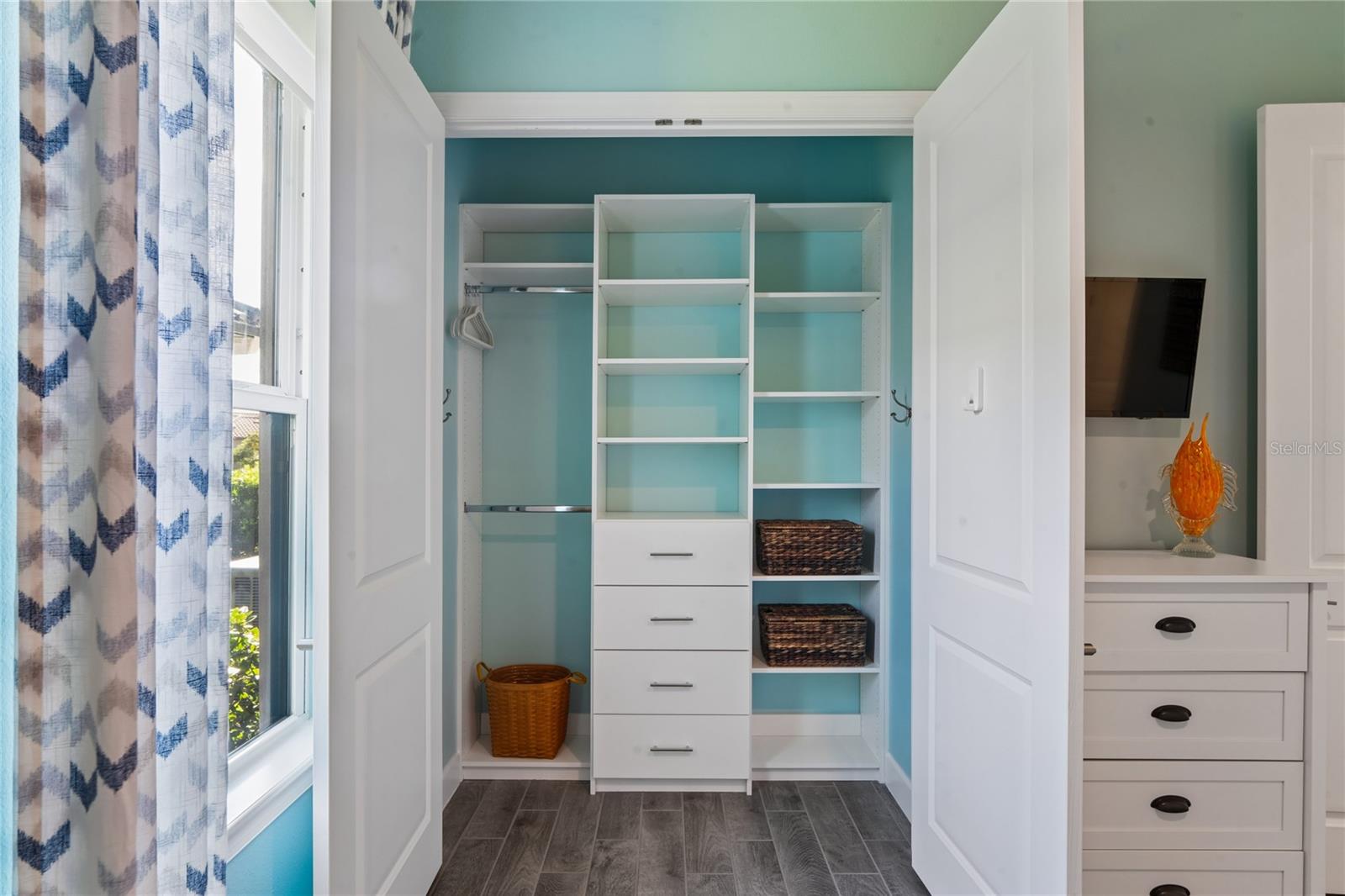 Bedroom 3 storage closet with built-ins