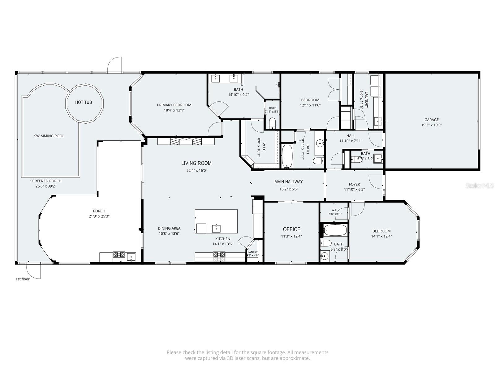 Floor Plan w/ dimensions