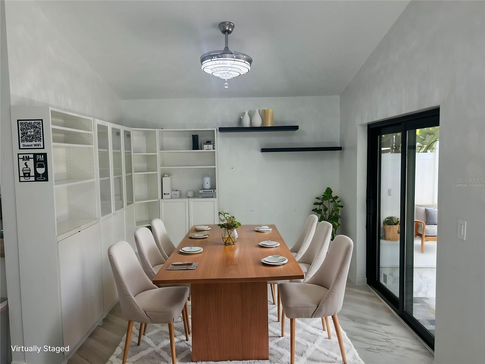 Virtually Staged - Dining Area/Office Space