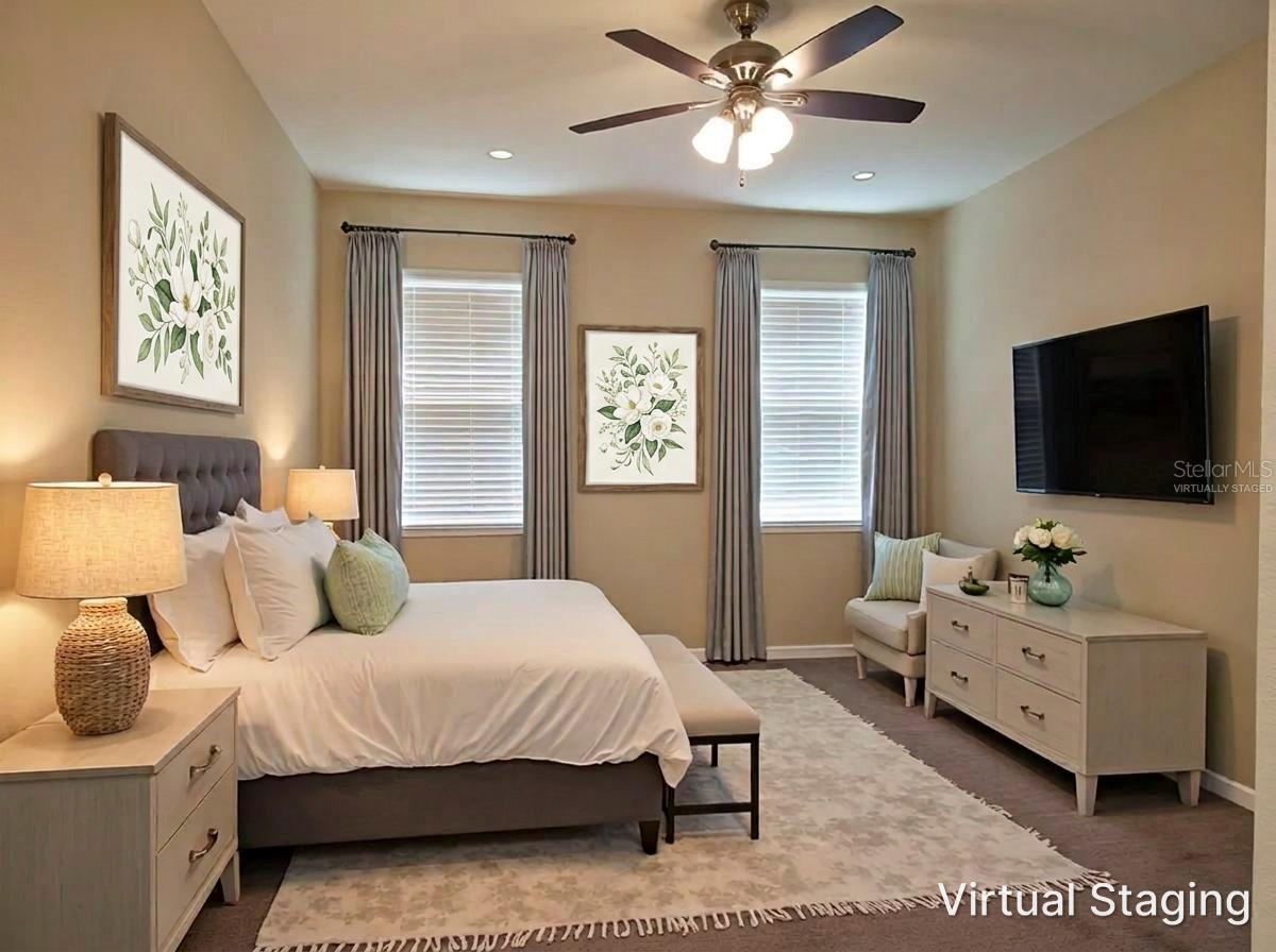 Primary Bedroom (Virtually Staged)