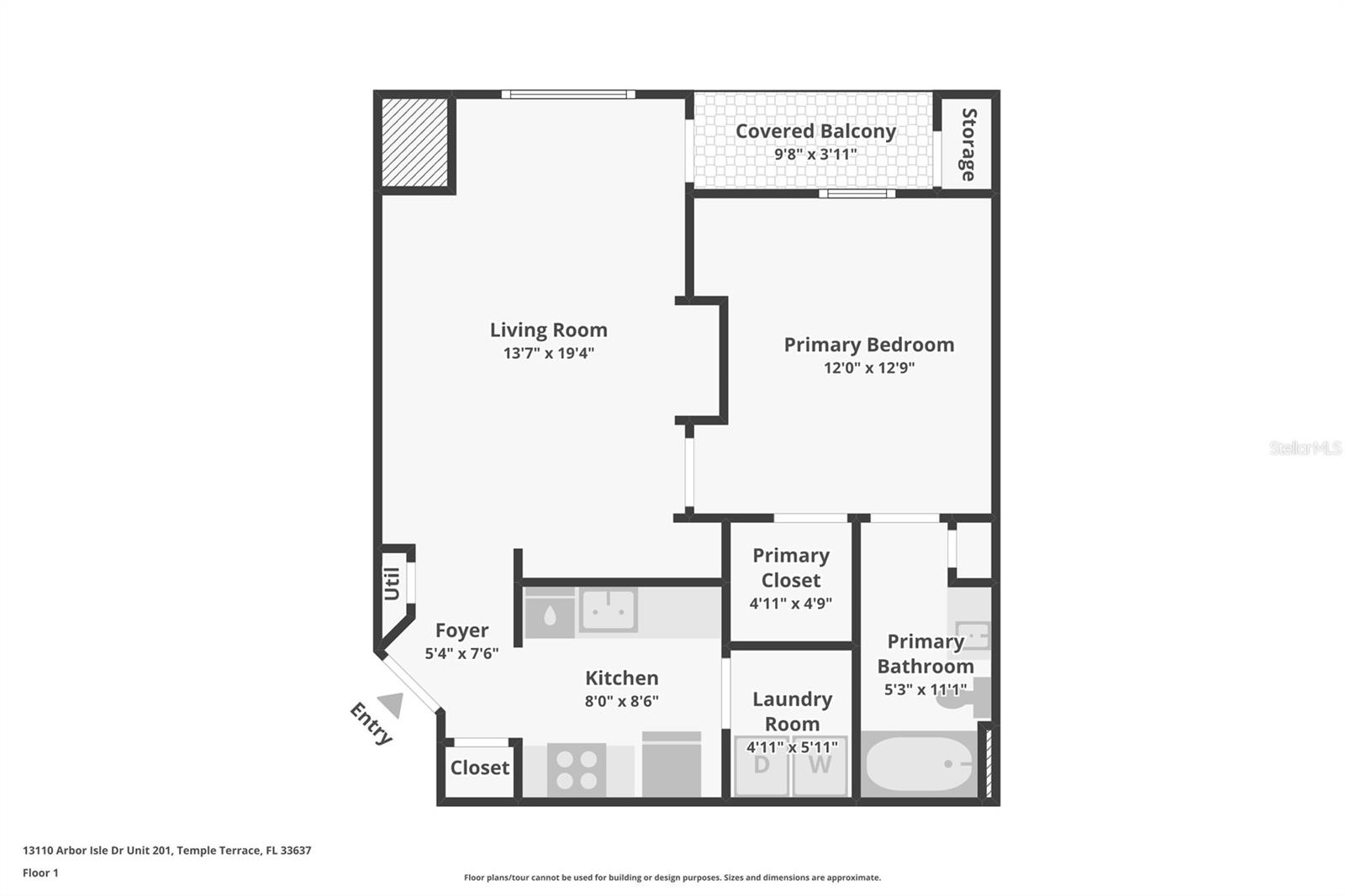 13110 ARBOR ISLE DRIVE, #201, Temple Terrace, FL 33637