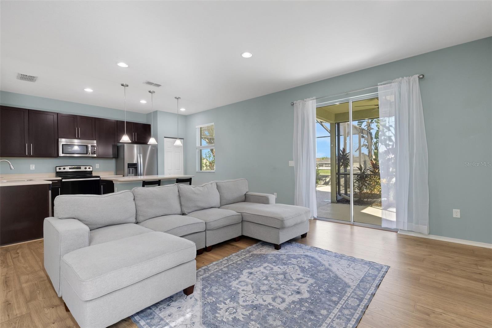 Open Concept Living Room/Dining Room/Kitchen