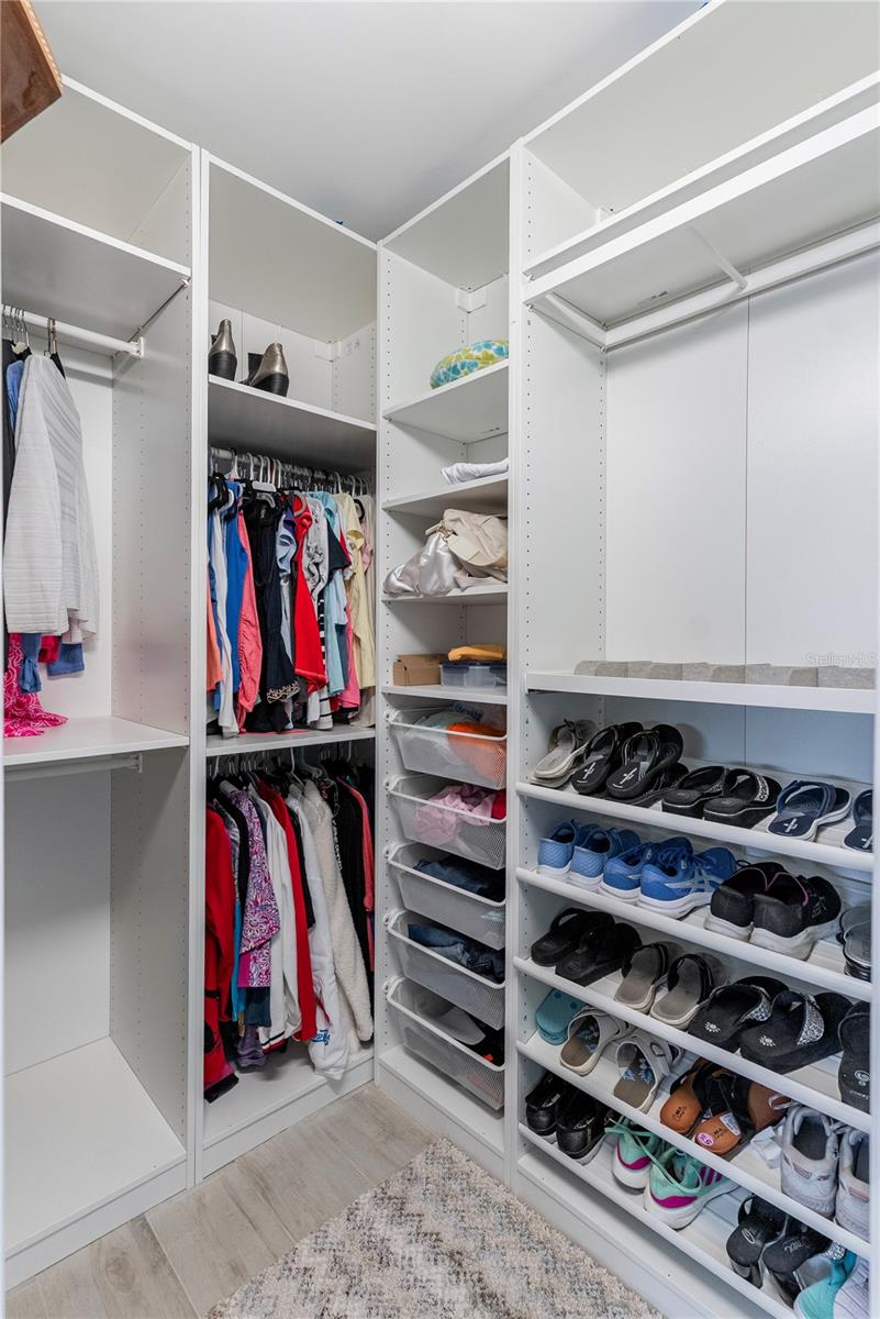 Primary Suite Walk-in Closet