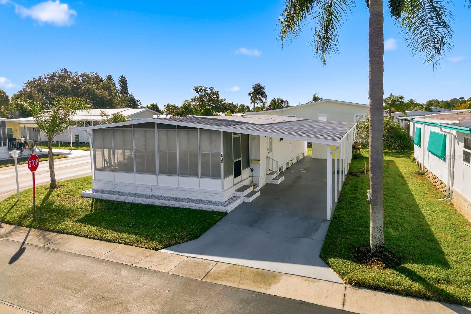 Front Exterior and Covered Patio