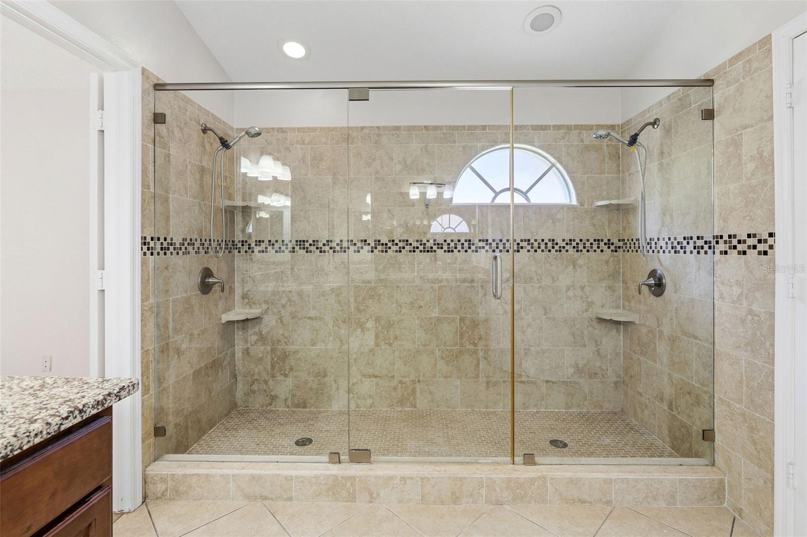 MASTER SHOWER WITH DUAL SHOWER HEADSMASTER BATHROOM WITH DUAL SHOWER WITH DUAL SHOWER HEADS