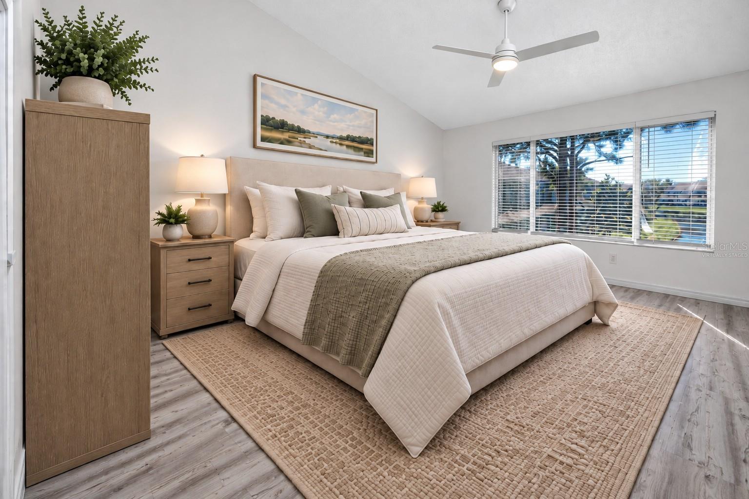Primary Bedroom Virtually Staged -6229 Bayside Key Dr, Tampa, FL 33615