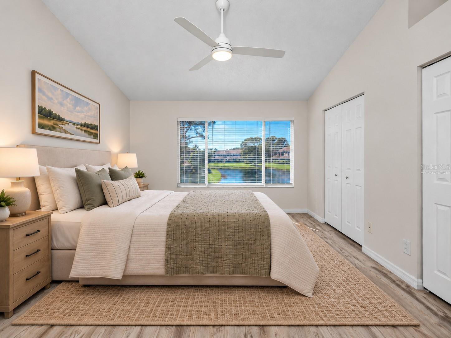 Primary Bedroom Virtually Staged -6229 Bayside Key Dr, Tampa, FL 33615