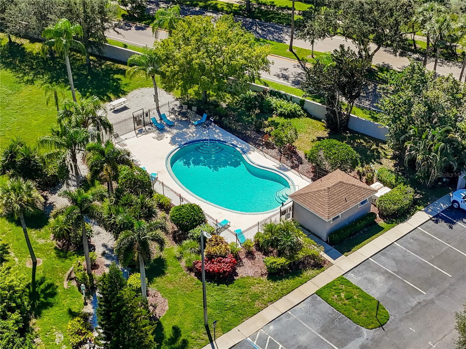 Aerial View of Pool -6229 Bayside Key Dr, Tampa, FL 33615