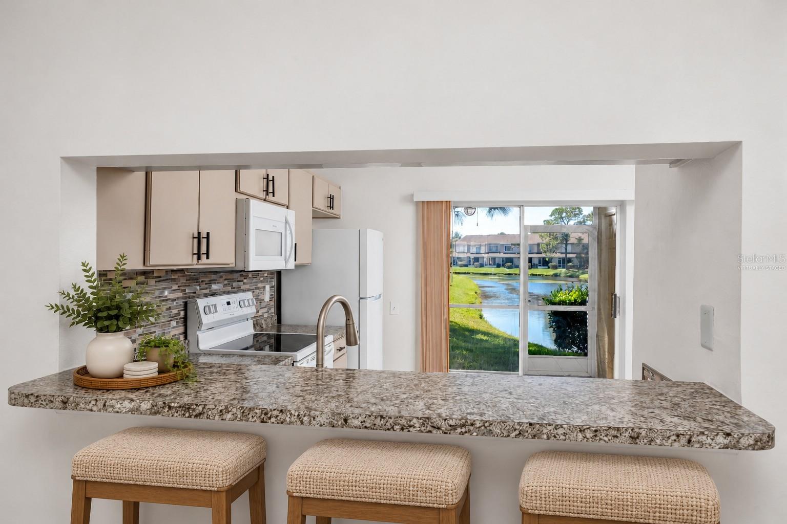 Breakfast Bar Virtually Staged -6229 Bayside Key Dr, Tampa, FL 33615