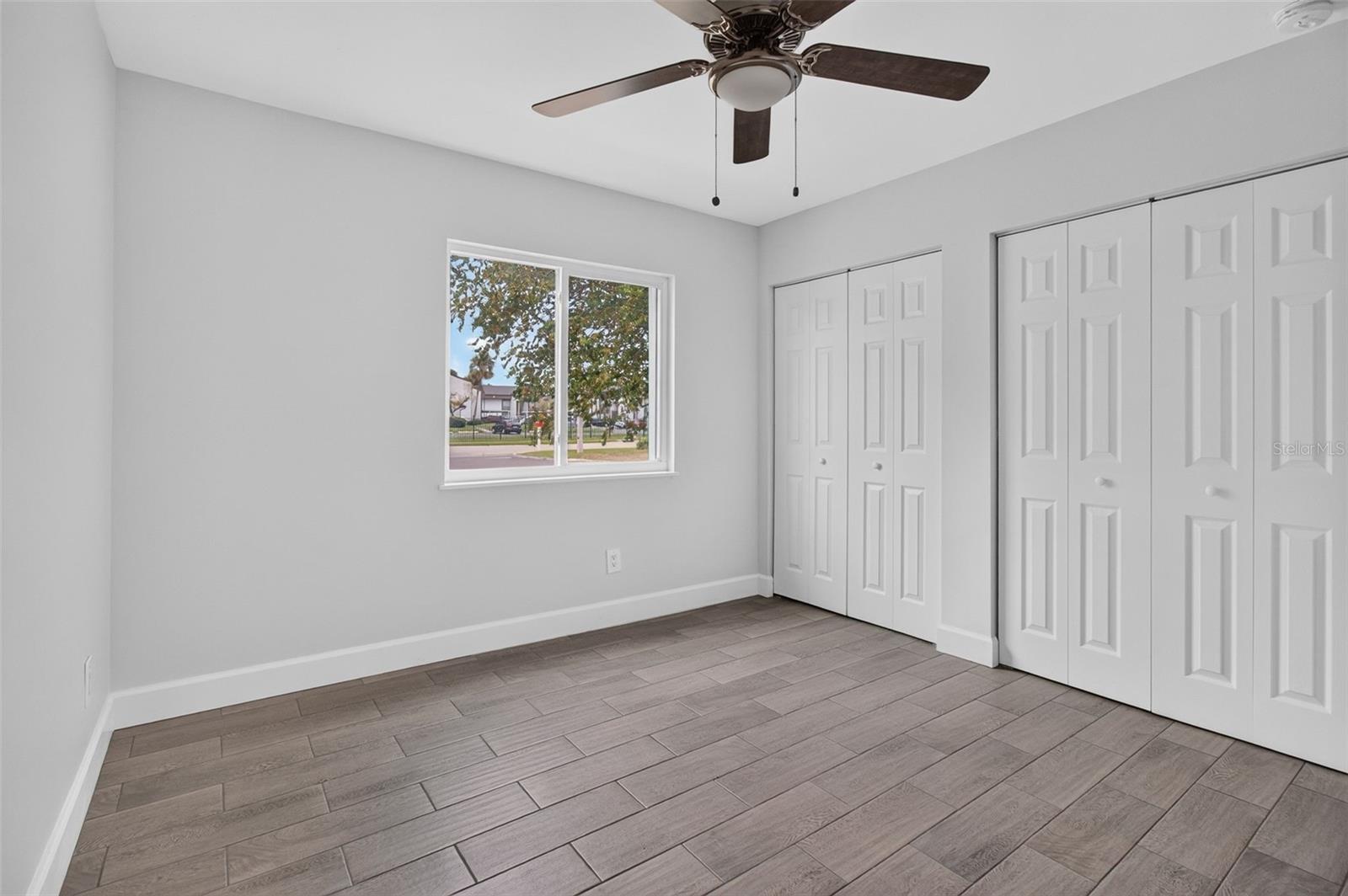 Bedroom two with double closets