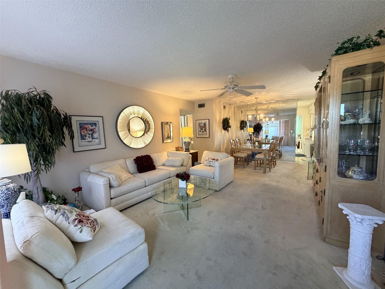 Living Dining Combo - White Sectional Available Living Dining Combo - White Sectional Available