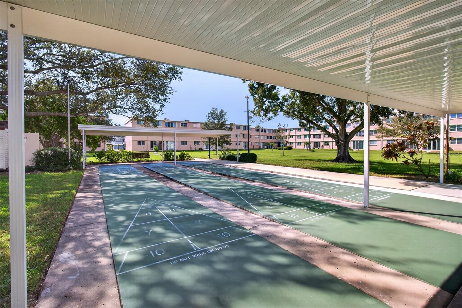 Shuffleboard courts