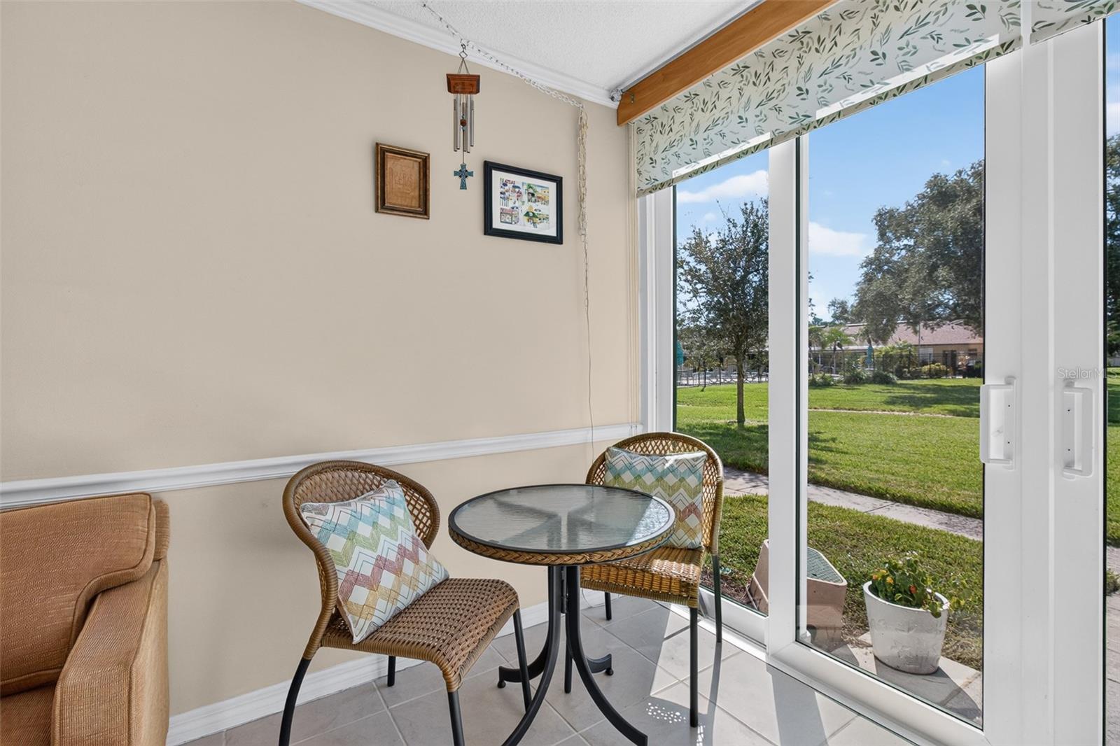 Views towards the pool