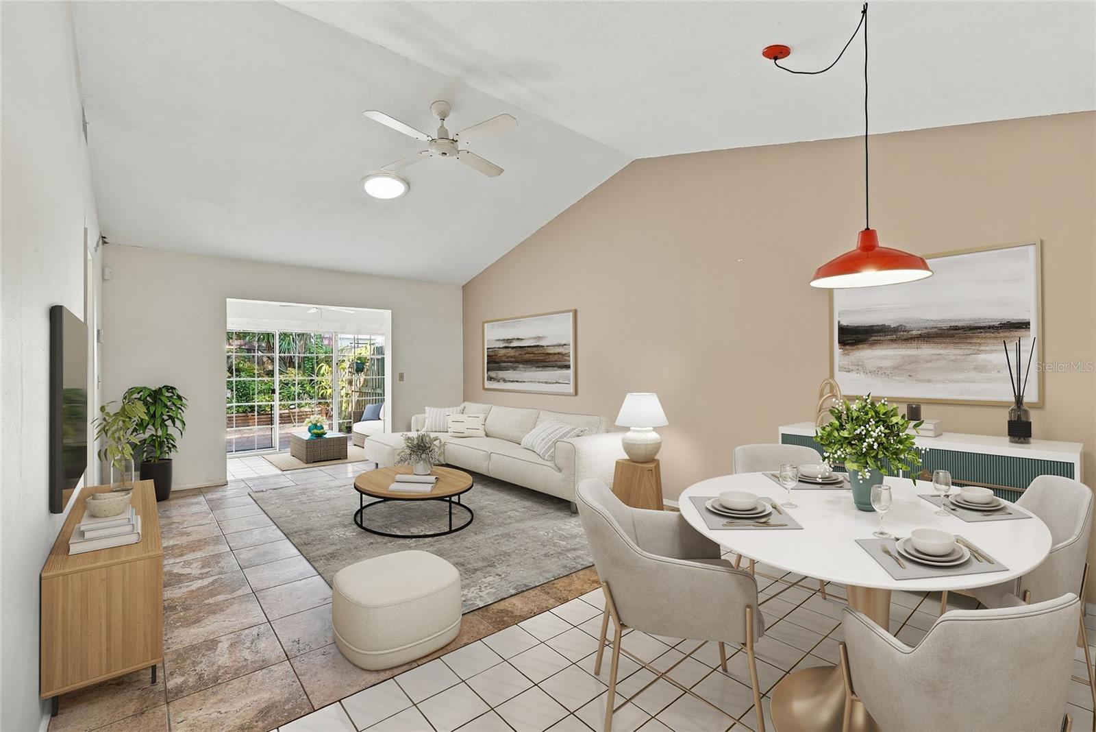 Virtural Staging in Living room